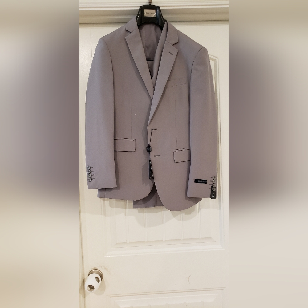 Braveman 34s 3pc Slim Grey Suit